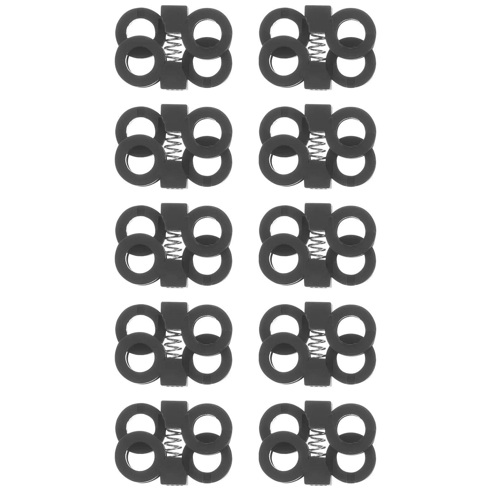 10Pcs Sneaker Shoe Locks Shoelace Clip Locks Adjustable Lace Fastener for Men Women Shoelaces End Clips