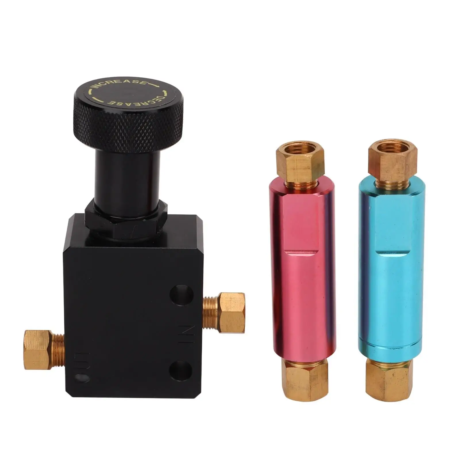 Adjustable Brake Proportioning Valve 260-8419 with Knurled Knob for Precision Pressure Control & for modification