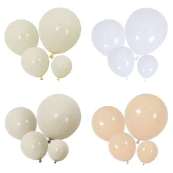 5/10/12/18inch White Balloons Retro Sand White Apricot Beige Off White Latex Balloons for Wedding Bridal Shower Birthday Decor