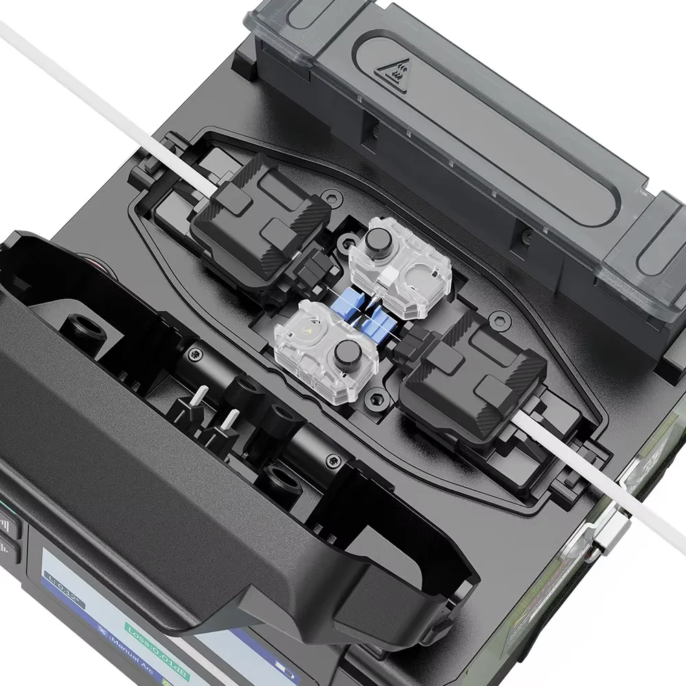 ex39 光ファイバ融着接続機 4 モーター高速スプライス多言語 FTTH 光コア溶接機スプライシング機精密包丁