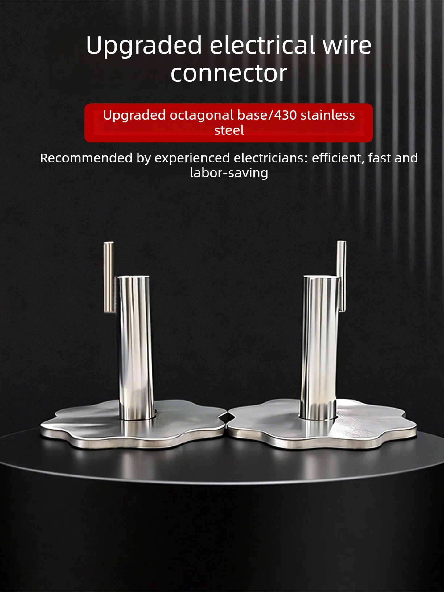 Professional Electrician Wire Twister Hexagonal Fast Wire Connector Hand-Operated Iron Pipe Wiring Tool for Terminal Connections