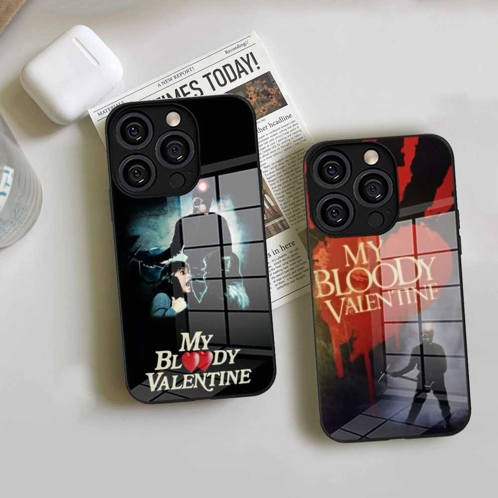 

My Bloody Valentine Phone Case Tempered Glass For IPhone 16 Promax 15 14 Pro 13 12 11 plus X XS XR phone case