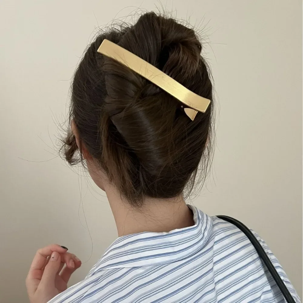 Brand Cool Metal Long Large Hair Clip for Women Funky Bangs Alligator Duckbill Hairpins Barrettes for Styling Hair Accessories