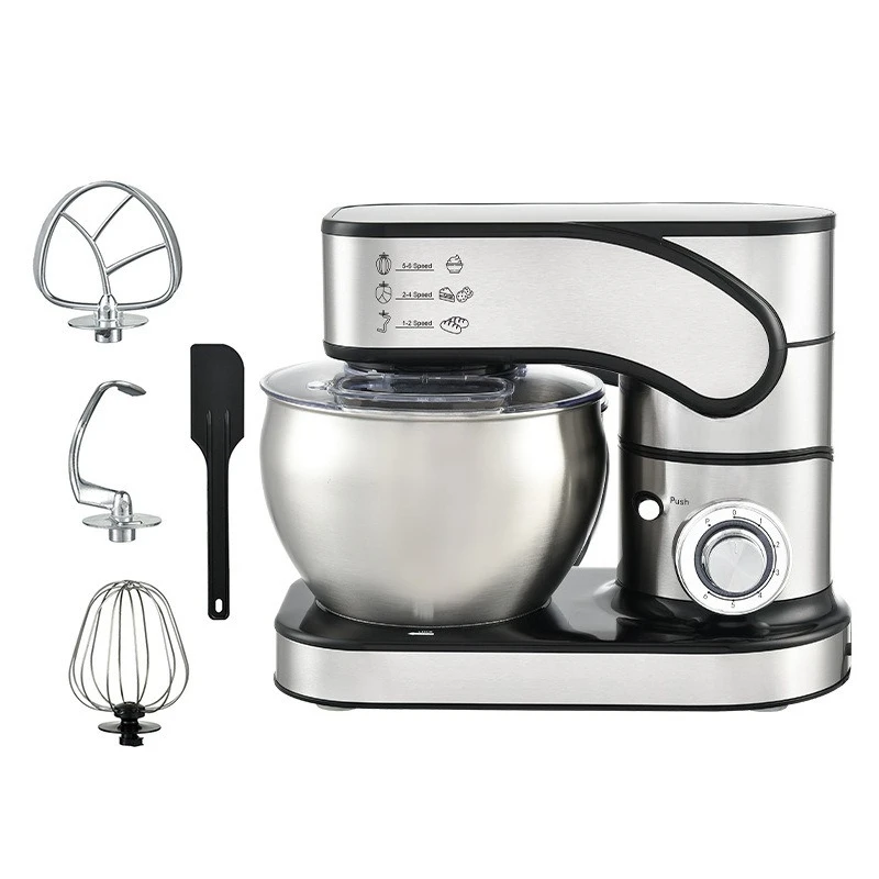10kg Tilt Stainless Steel Dough Mixer Electric Household Bread Flour Kneading Machine For Home Bakery Small  Dough Preparation