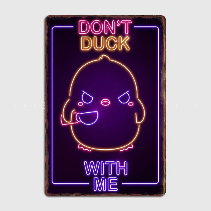 Dont Duck With Me  Exquisite Plaques Featuring ，Great Addition to Your Home and Bar Decor，Easy and Convenient to Mount