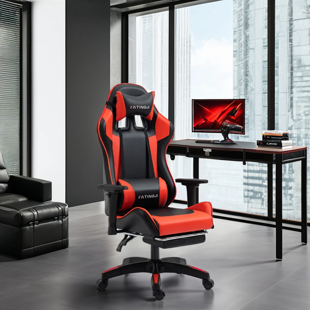 Ergonomic Lift Swivel Chair Comfortable Dormitory Gaming Office Chair with Reclining Feature for Students Sedentary Workers