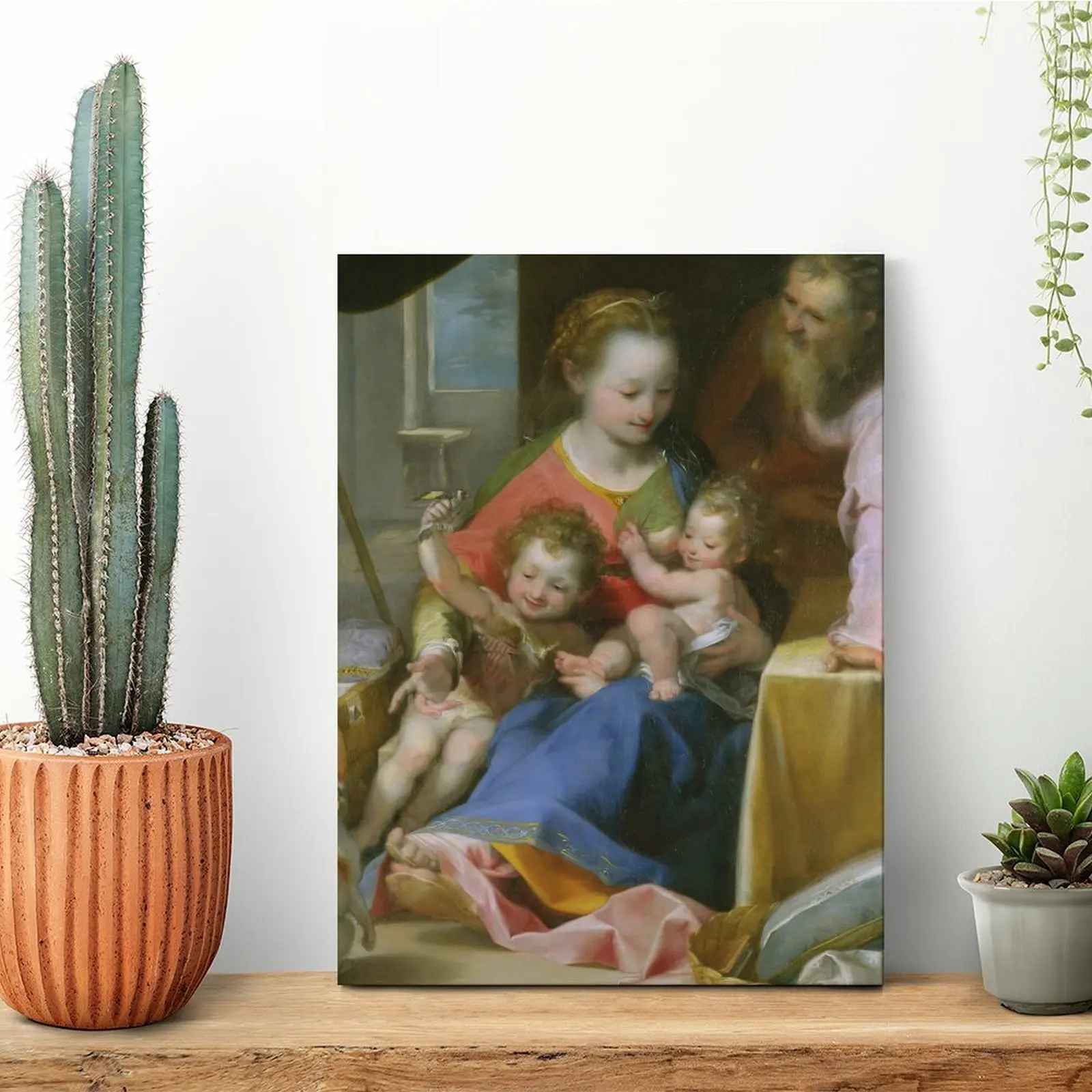 聖家族の絵画-キャンバス絵画-壁画-映画館の壁-洞窟のデザイン-キッチン-額入り壁掛け絵画