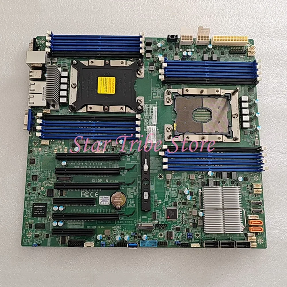 

Материнская плата для сервера Supermicro, двухканальная LGA-3647 DDR4 2, PCI-E, 3,0 NVMe x4, внутренние порты X11DPi-N