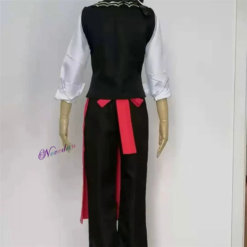 Genshin impact diluc ชุดคอสเพลย์ผู้หญิง KFC diluc genshin COSPLAY ผู้ชายเครื่องแบบบริกรวิกชุดอนิเมะชุดปาร์ตี้ฮาโลวีน