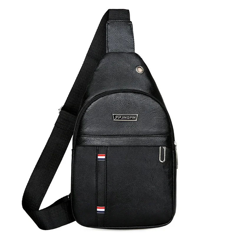 

Men's Chest Bags Autumn Winter Single Shoulder Crossbody Bag Man Trend Retro Minimalist Printed Logo Backpack Wholesale