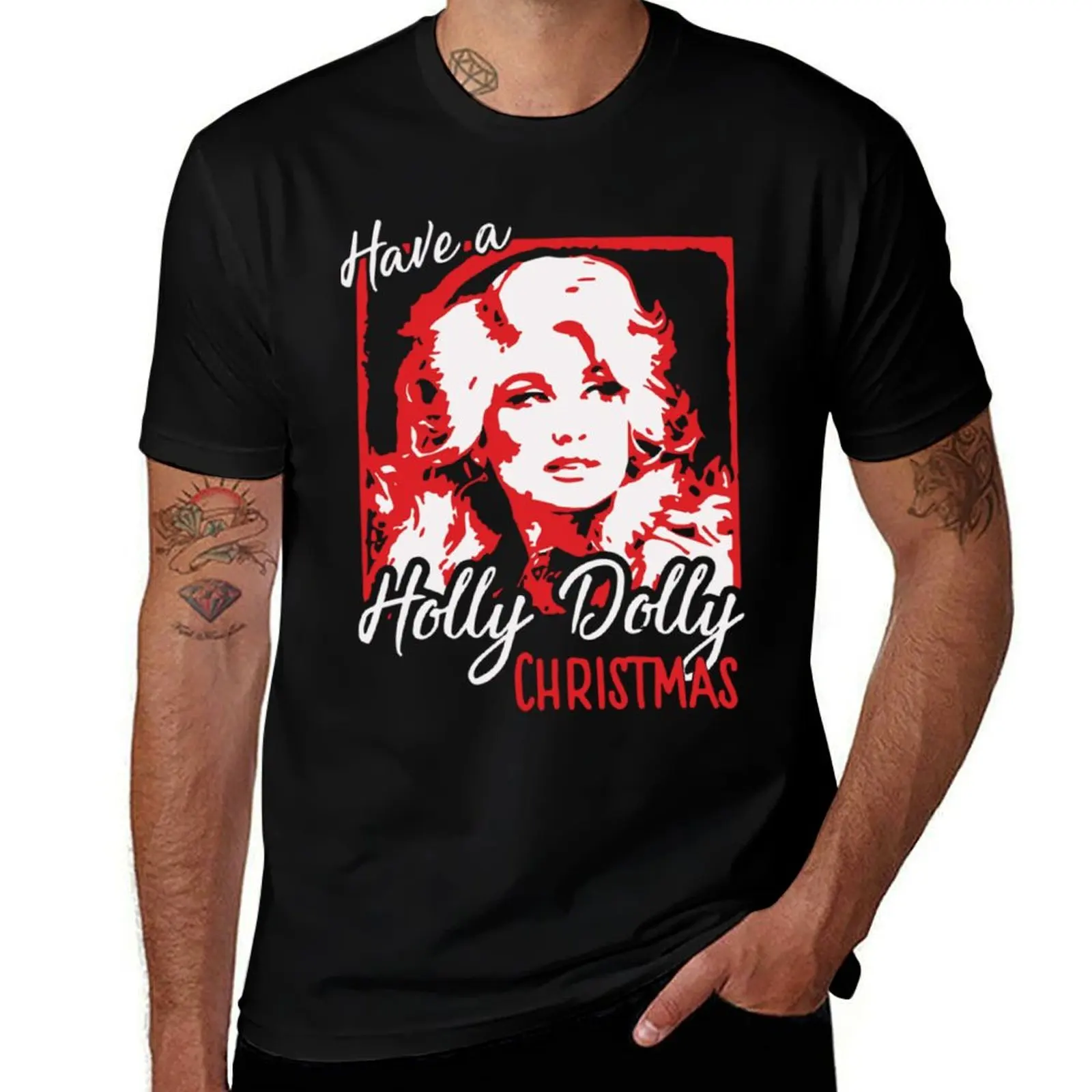 Have a Holly Dolly Christmas Cla T-Shirt Summer Sports Quick Dry T-Shirt