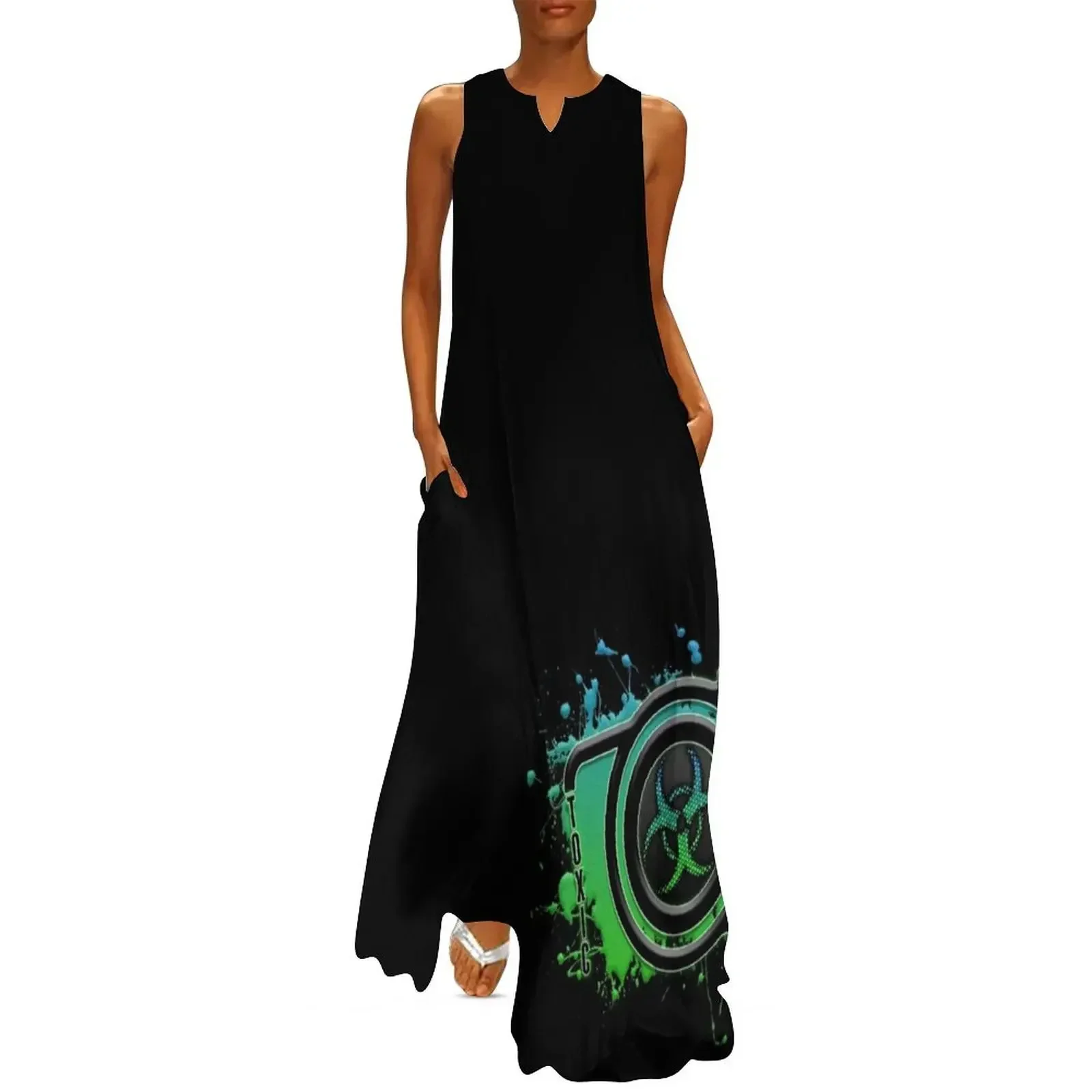 

XandeR ToXic Logo Long Dress beach outfits for women women evening dress Women's summer suit long dress women summer
