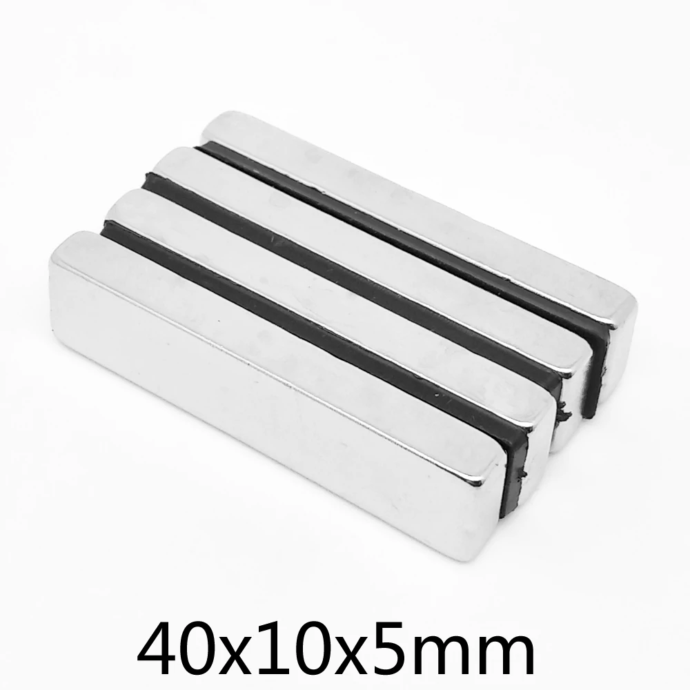 40x10x5mm Powerful Quadrate Magnet 40mmx10mmx5mm For Home Refrigerators, Offices DIY 40*10*5 Block Search Magnet