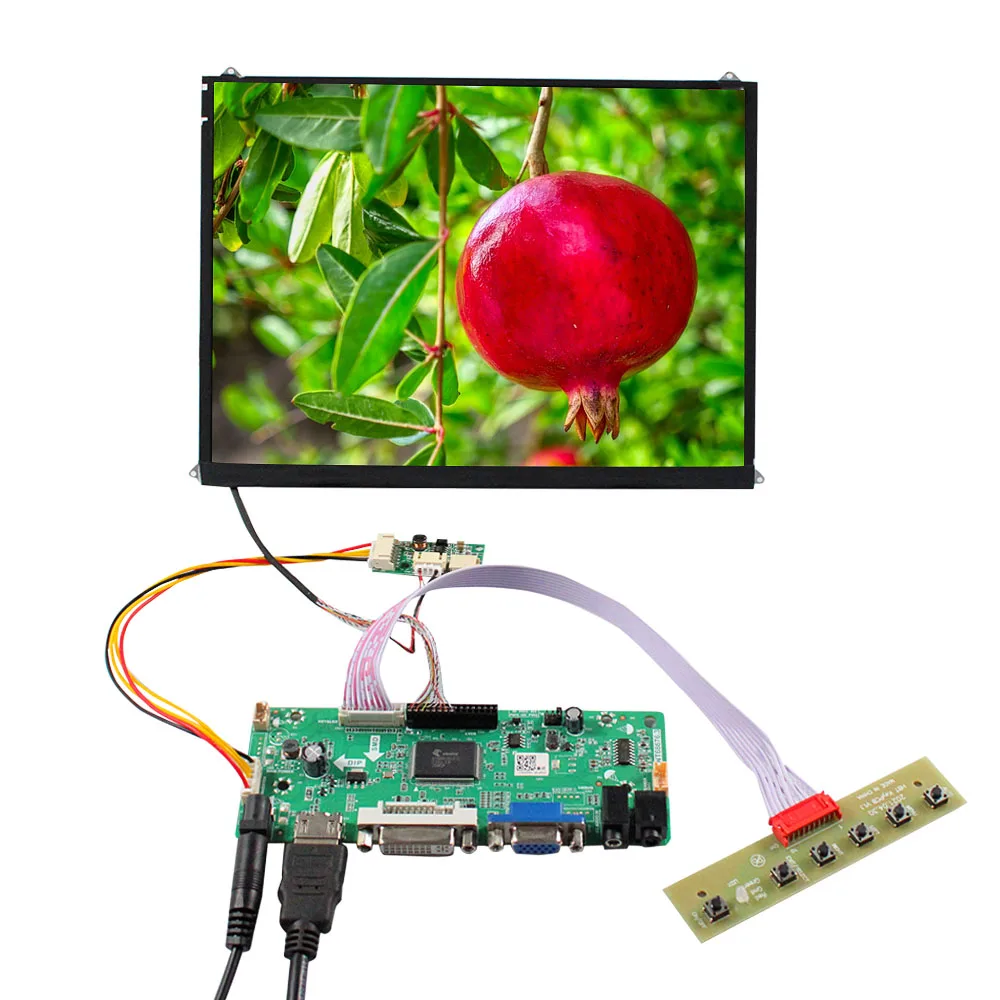 

H DMI DVI VGA LCD Controller Board With 9.7inch LP097X01 1024x768 LCD Screen