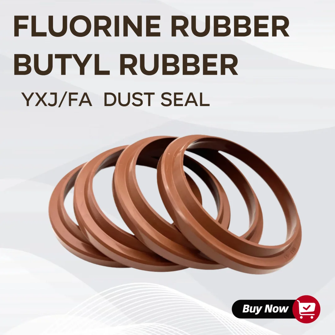 1/2Pcs Fluororubber Oil Seal Ring YXJ/FA Type ID18mm-200mm Grass Hat Seal Ring Shaft Dust Gasket Corrosion-Resistant