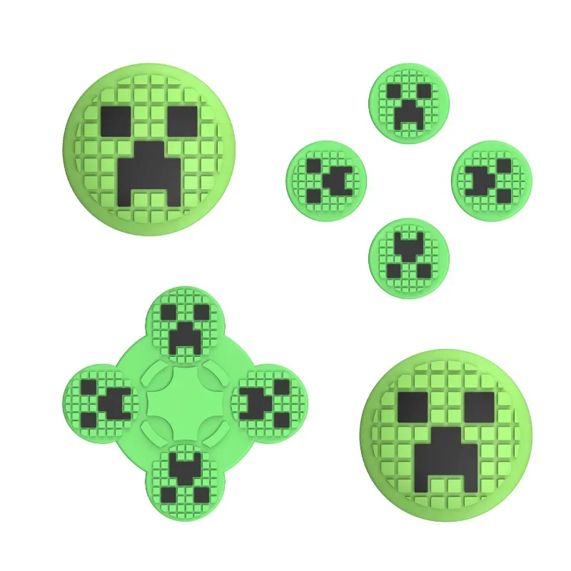 الزاحف Thumbstick غطاء سيليكون Minecrafter حالة الإبهام عصا قبضة للتبديل NS OLED لايت نينتندو اكسسوارات غطاء عصا التحكم