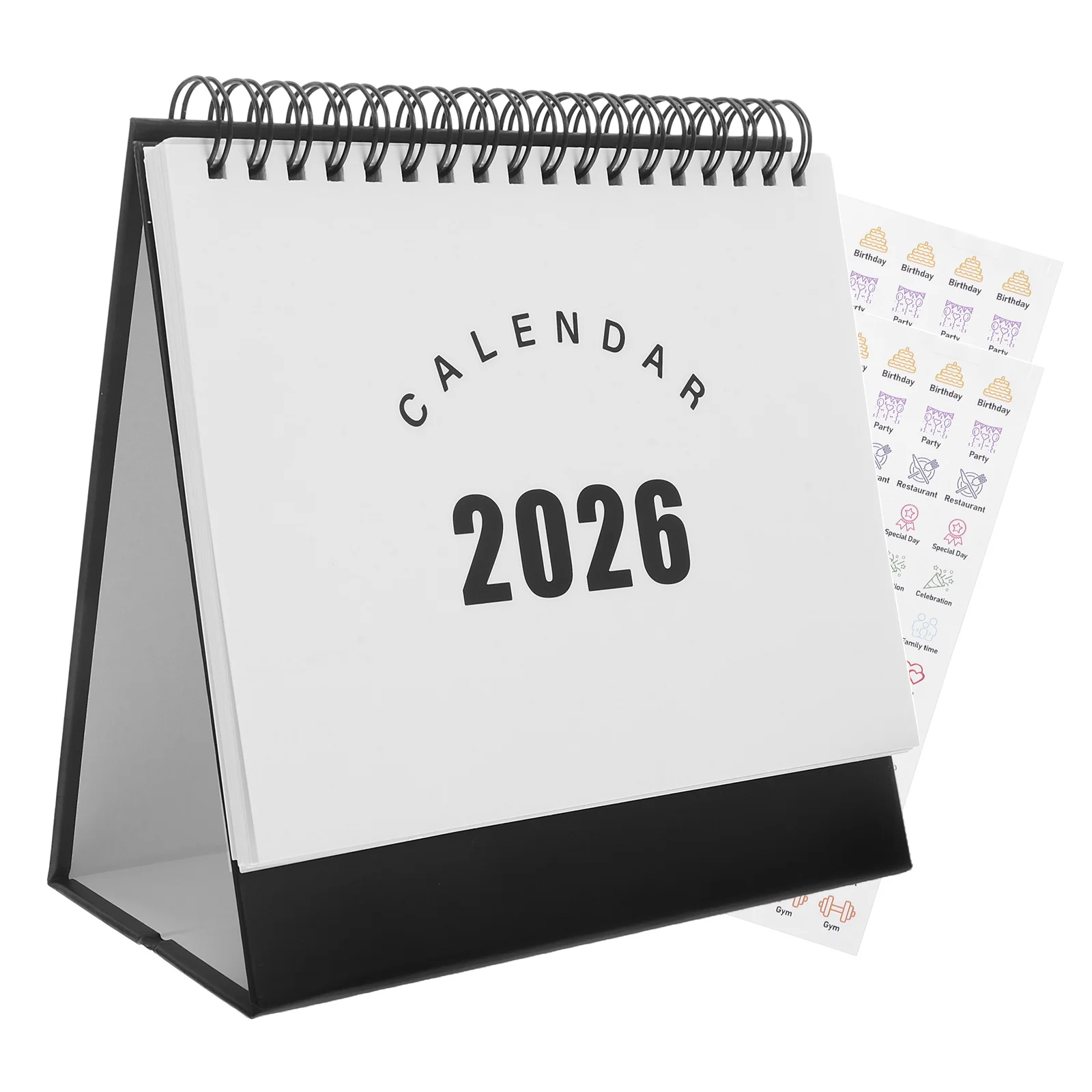 

2026 Desk Calendar Table Daily Planner for Desktop Simple Chinese New Year Paper Date
