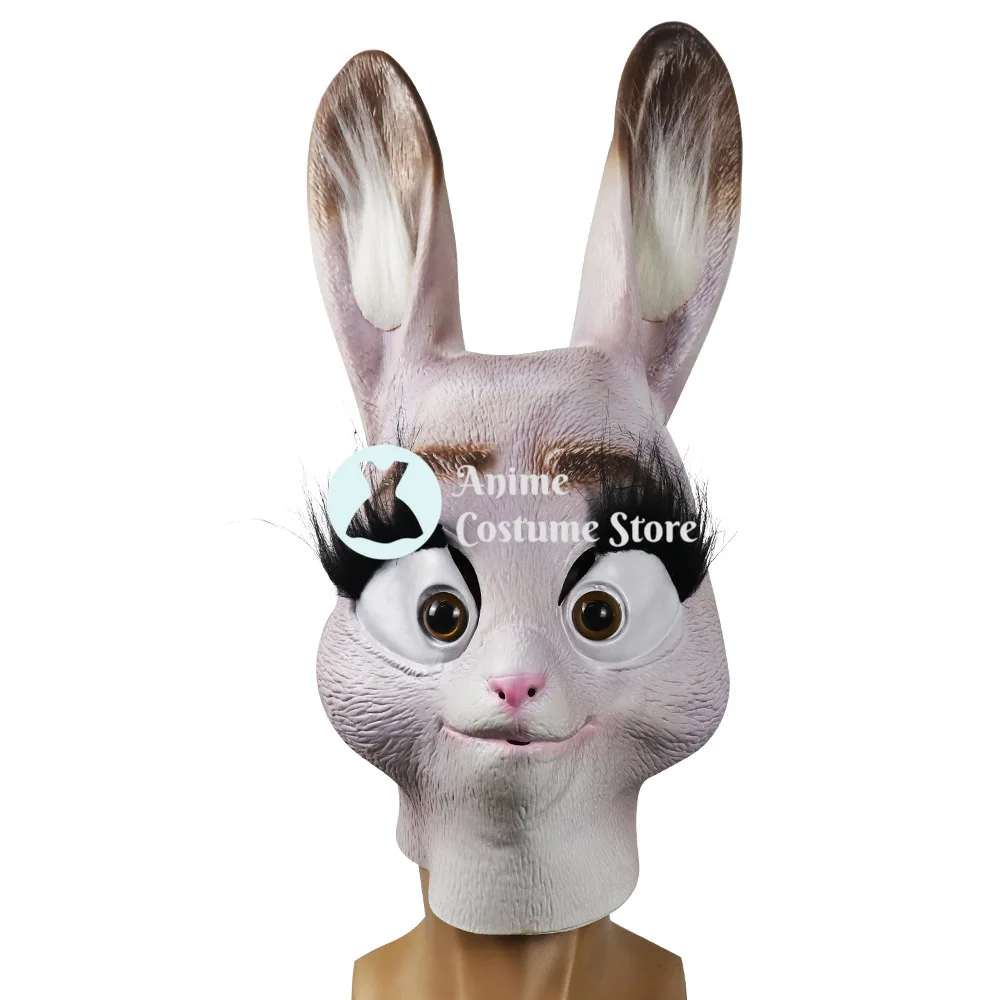 

Zootopia Judith Full Head Mask Animal Latex Mask Halloween Party Masquerade Costume Prop Cosplay Accessories