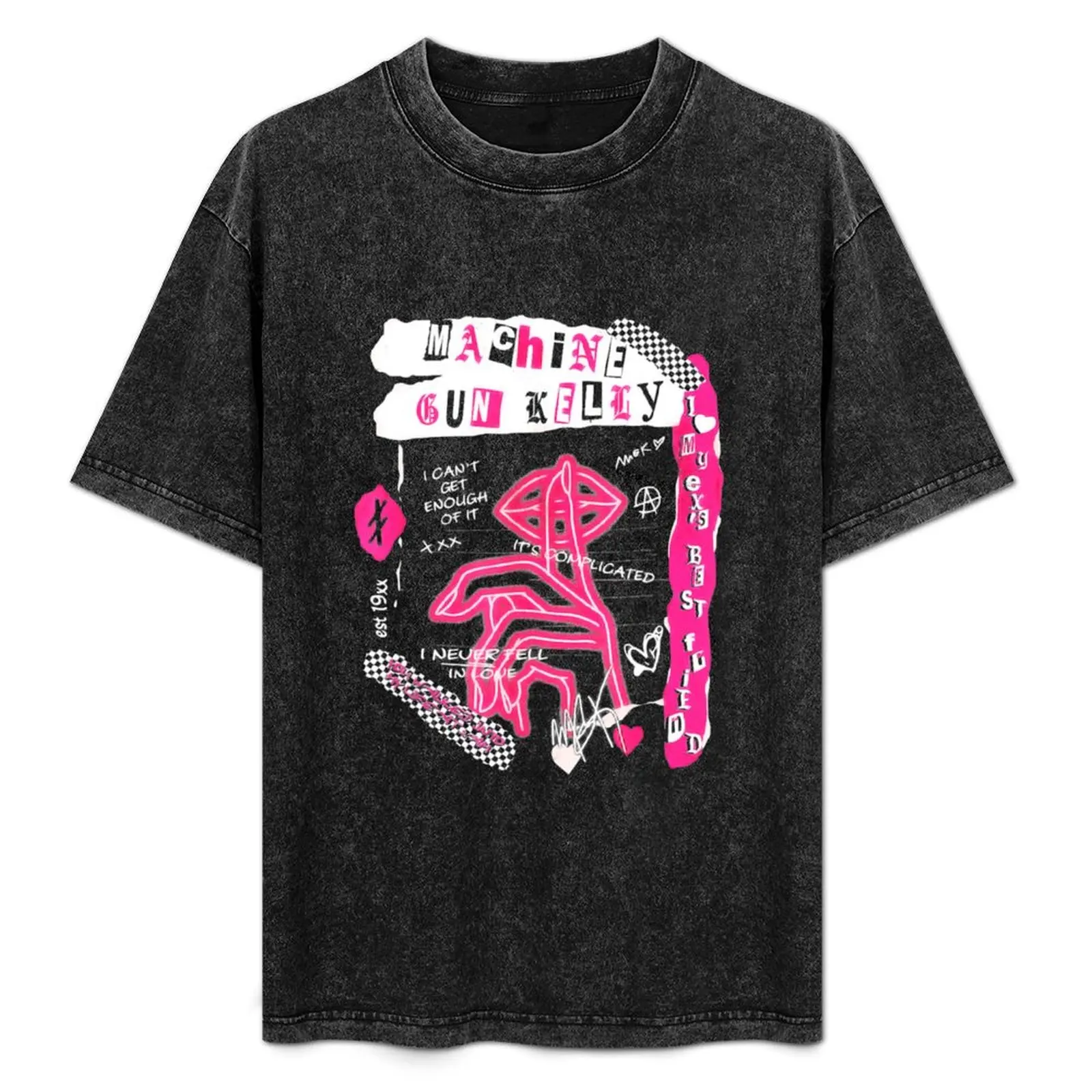 Camiseta con diseño gráfico vintage de máquinas y armas, diseño limitado de Kellys, camiseta elegante con gráfico y manga corta