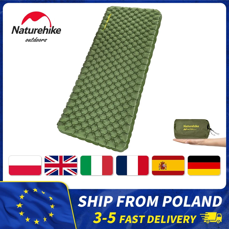 Materasso da campeggio Naturehike 4.6 Materasso ad aria pieghevole ultraleggero da spiaggia ad alto valore R Materasso ad aria per escursionismo all'aperto con airbag