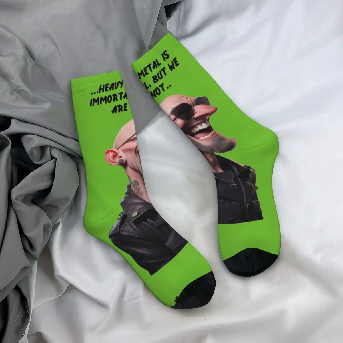 Tiki Herren socken Unisex Judas Priester Harajuku nahtlos bedruckte Neuheit Crew Socken Geschenk Grafik Socken offizielle Website Tops Fugees