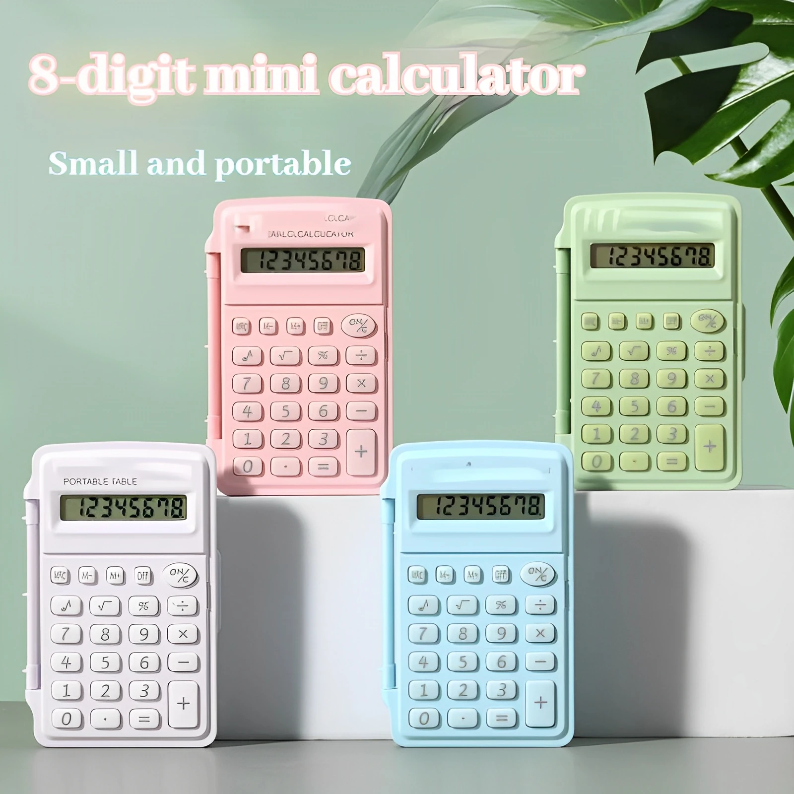 Calculadora científica inteligente de escritorio, calculadora electrónica Digital pequeña multifunción portátil de 8 dígitos para estudiantes de escuela