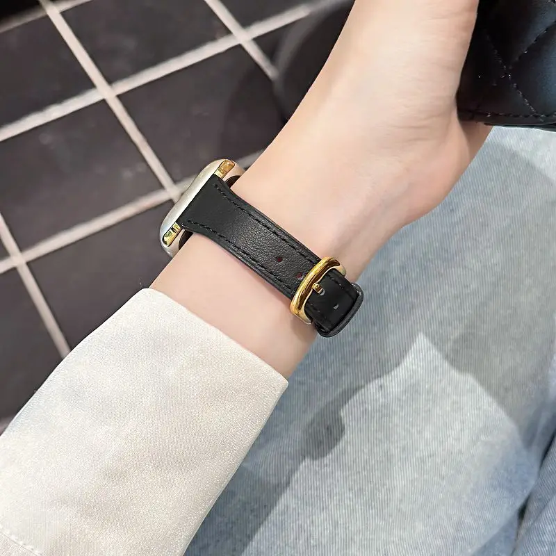 Cinturini in pelle classici per cinturino Apple Watch 38 40 41 42 44 45 46 49mm cinturino in vera pelle per iWatch SE S11 10 9 8 7 6 5 4 3