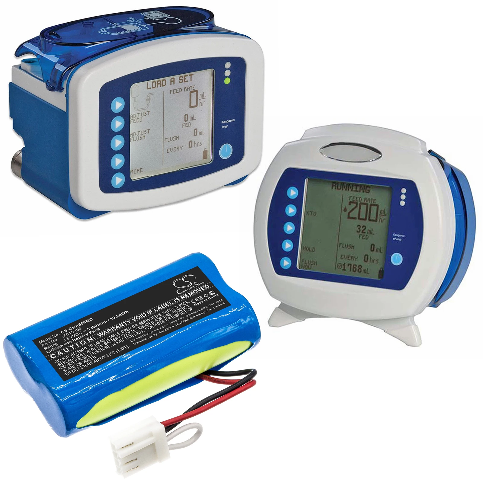 Li-ion Medical Battery for CardinalHealth,3.7v,5200mAh,Kangaroo Joey Kangaroo Joey Enteral Feeding Pump,F010506