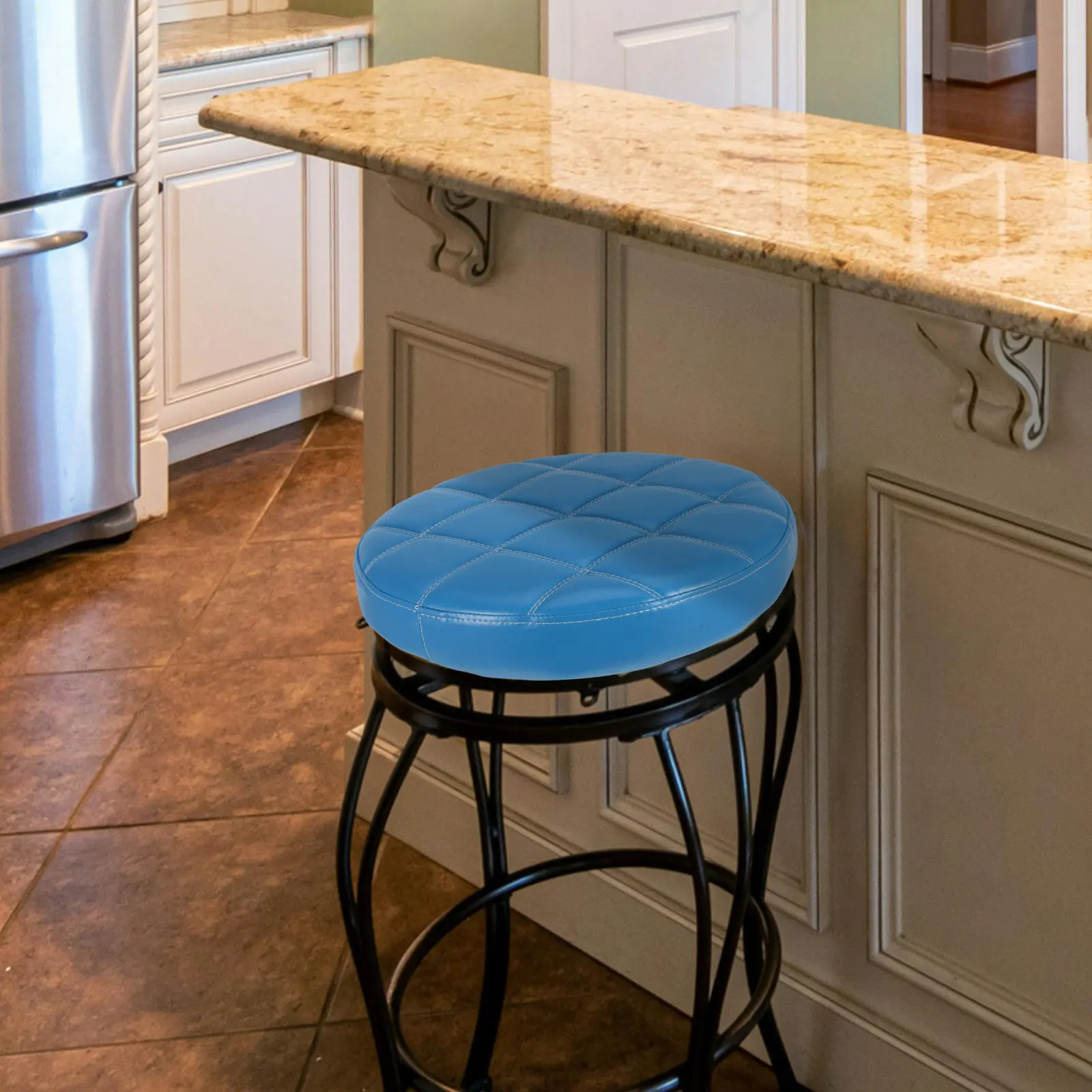 

Round Replacement Seat Stool PU Padded Foam Cushion Cover Bar Stool Chair Top Seating Part Canteen Bar Use Canteen Supply