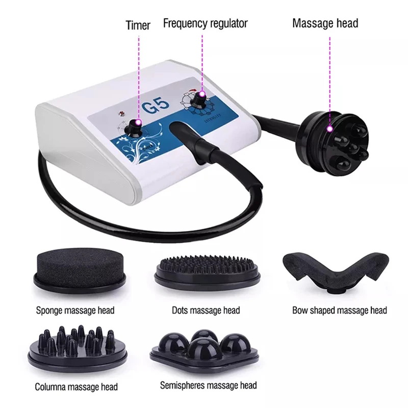 New Professional Stand G5 Waist Massager Body Vibrator High Frequency Body Massager Machine Massage with Vibration for Spa