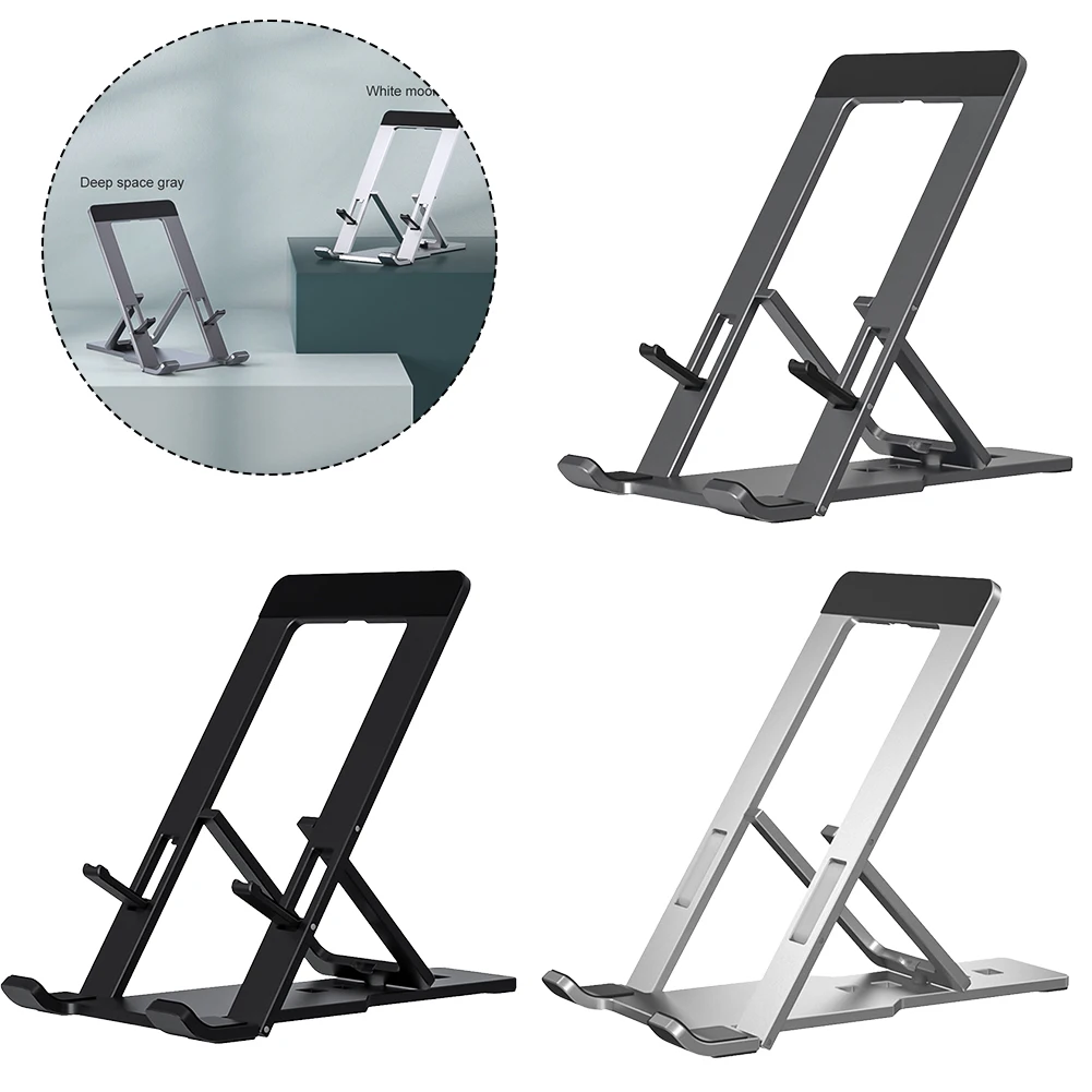 Aluminum Desk Phone Stand Applicable To All Mobile Phones/Tablets Desktop Stand Has An Adjustable Lifting Function