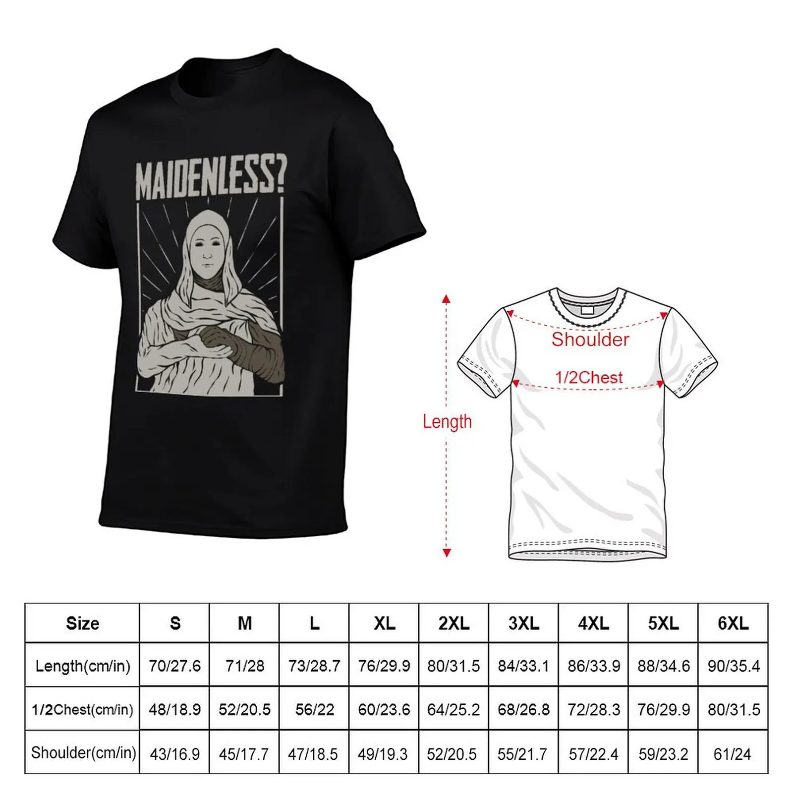 Maidenless logo T-Shirt graphic t shirt vintage boys whites vintage anime shirt summer clothes compression shirt men