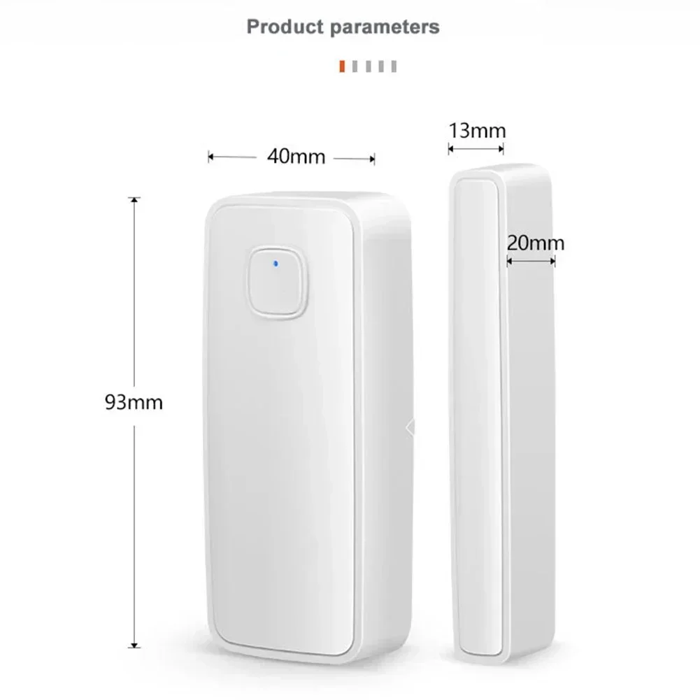 Tuya WiFi Door Sensor Alarm Window Open Close Detectorlife App Control Notification For Alexa For Google Home