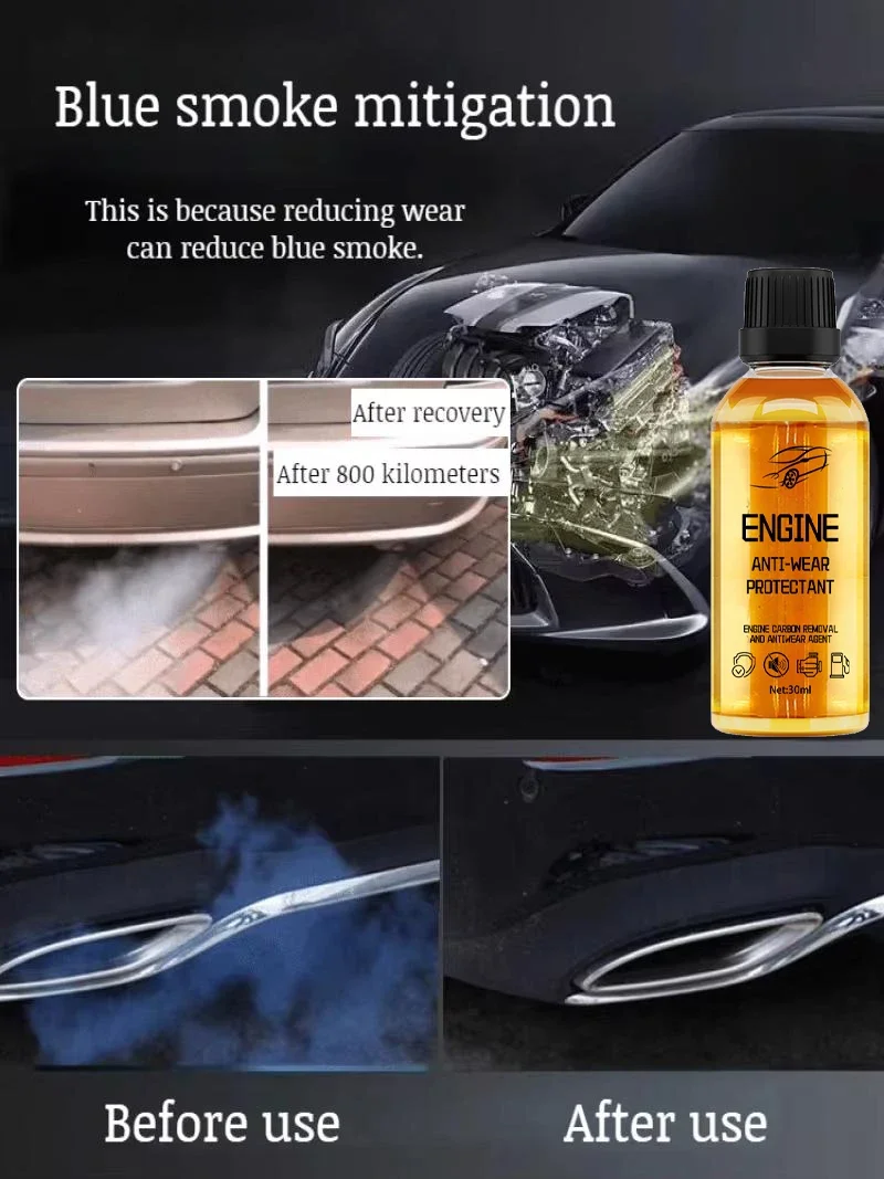 Car carbon deposit protection agent, noise reduction and anti-shake, strong oil burning engine, liquid additive, wear repair&sb1