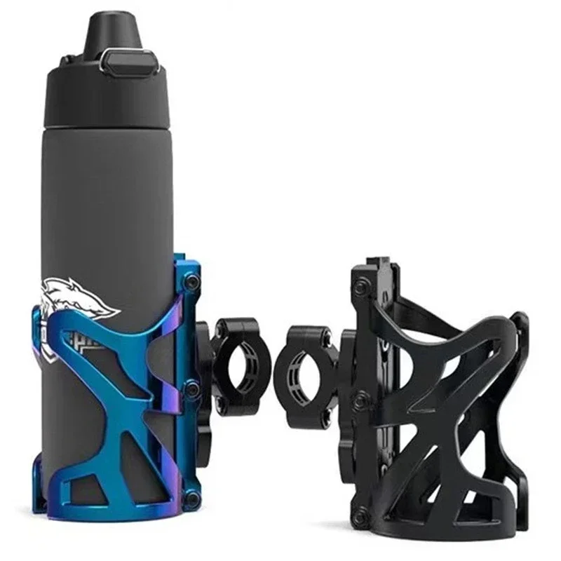 

Motorcycle Drink Holder Handlebar Water Bottle Cup Holder Beverage Holder 18-32MM Mount ABS Black