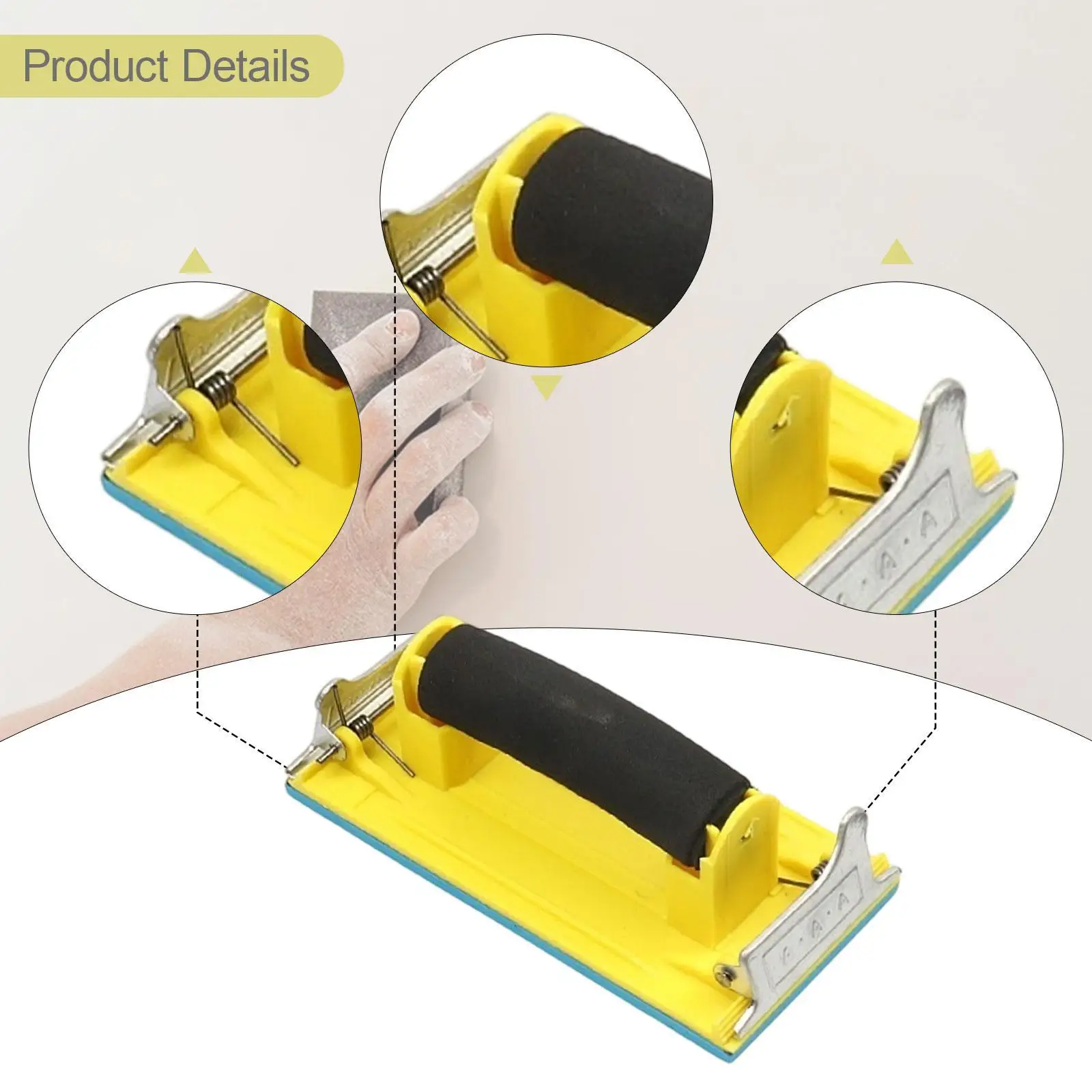 Hand Sander Grinding Tool Grinder for Decorative Brushing Detail Finishing