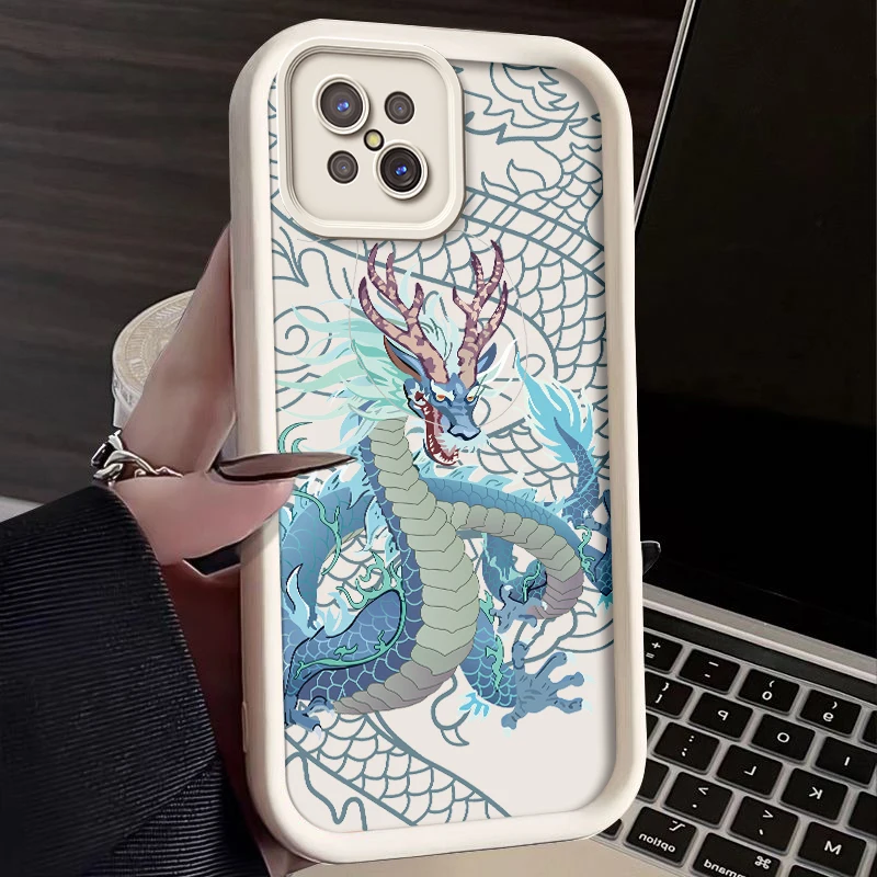 Dragon Painted Phone Case For Oppo Reno 4Z Reno4 Z 5G A92s Silicone Anti Drop Soft Back Cover Funda