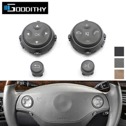 Car Steering Wheel Multi-Function Switch Pull Buttons Kit Replacement For Mercedes Benz W221 W216 S CL CLASS S280 S300 2006-2009