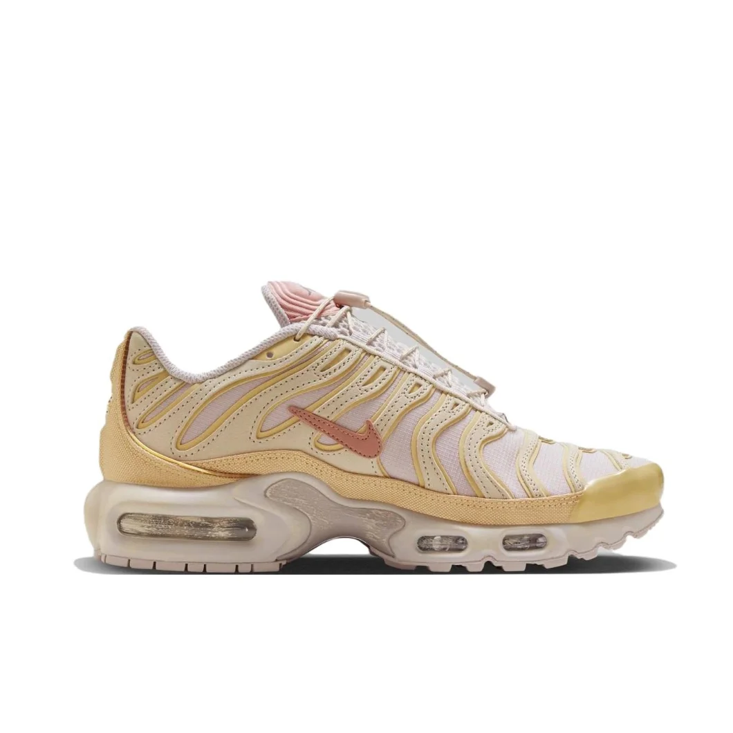 Nike-Baskets Air Max Plus TN pour femmes, chaussures décontractées, confortables, légères, à porter, couleur chair et blanc, nouvelle collection