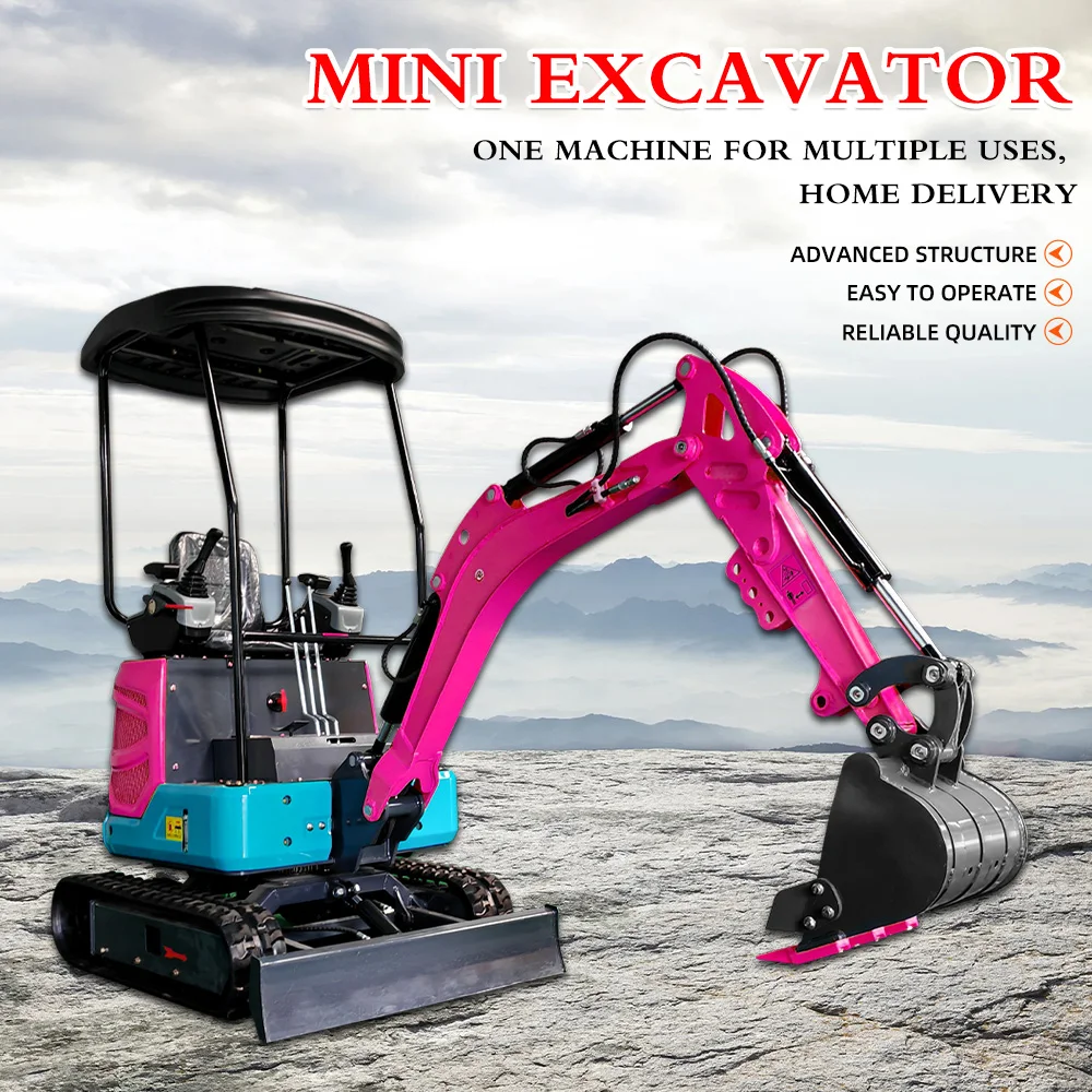  حفار هيدروليكي صغير 0.8-1.5 طن 360 ° حفارة صغيرة بتصميم خفيف الوزن قابلة للدوران مناسبة لحفارة تجديد الحديقة المنزلية #1