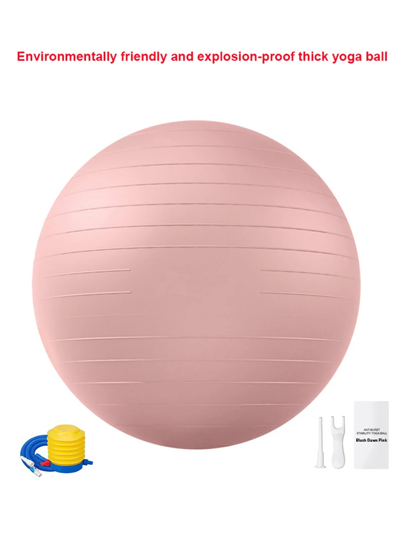 Grenzüberschreitender Büro-Rosa-mattierter, explosionsgeschützter, dicker Yoga-Ball für den unteren Rücken, Fitnessball für Schwangere