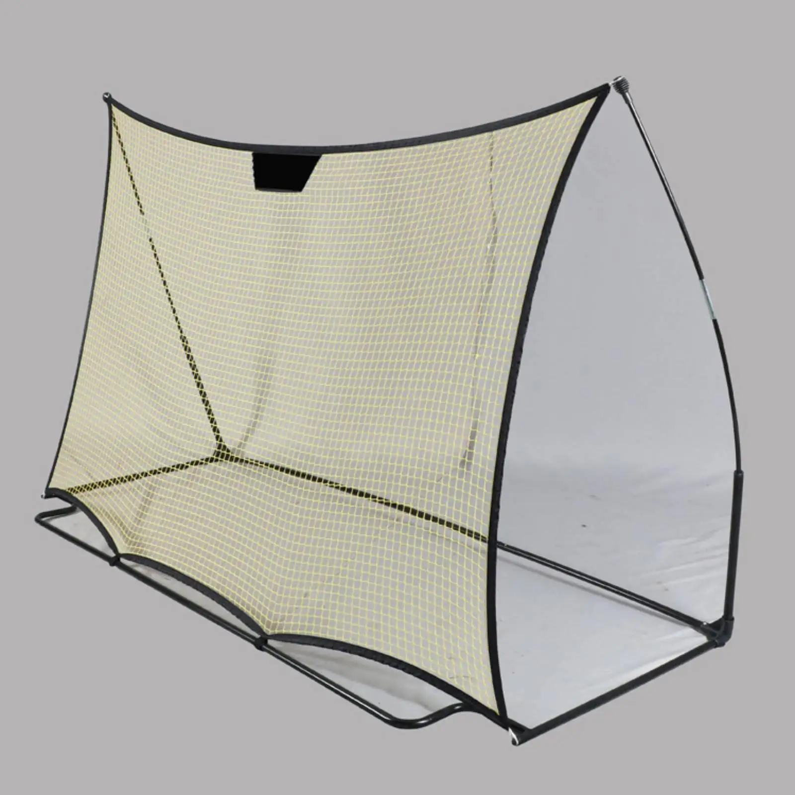 Football Return Training Net with Metal Frame Adjustable Soccer Rebounder for Passing Shooting Solo Practice