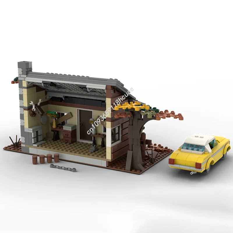ตัวต่อ 598 ชิ้น ชุดเมือง The Evil Dead Knowby Cabin House Street แบบจำลอง Moc ตัวต่อสร้างสรรค์ ของเล่นเสริมพัฒนาการสำหรับเด็ก ของขวัญสำหรับเด็ก