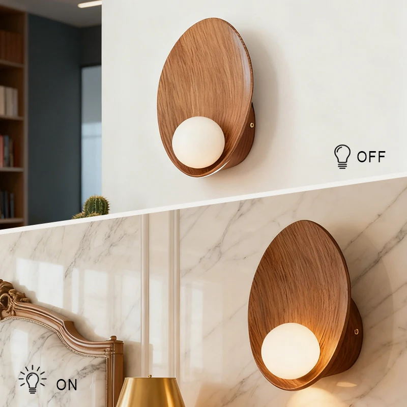 Nordic Resin LED Wall lamp Indoor Hardwired Wall Sconce with G4 Bulb Living Room Bedroom Stairway Hallway Bedside Decor Lighting