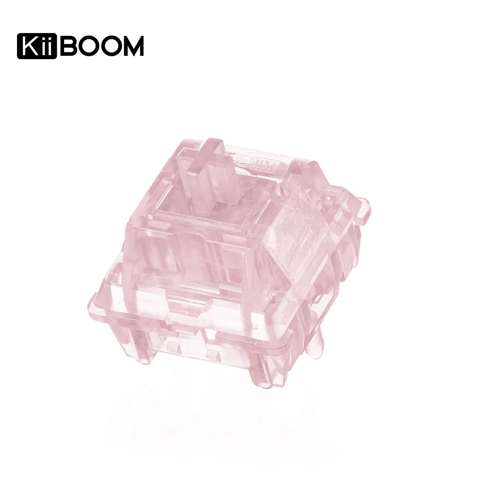 KiiBOOM-Interruptores Mecânicos Lineares Rosa Rosa, Teclado Hot Swappable, 38g, 5Pins, 35Pcs