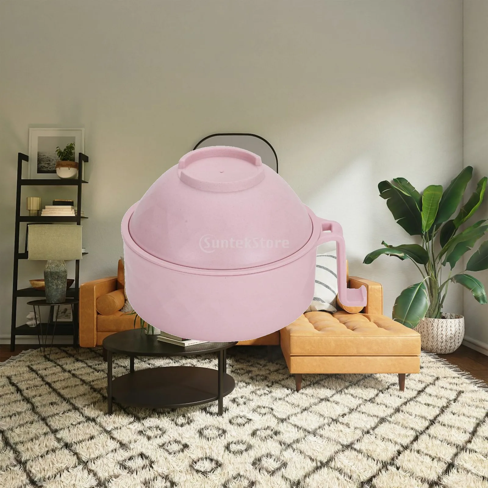 Microwaveable Ramen Bowl Set Instant Noodles Handle Bracket Detachable College Room Apartment