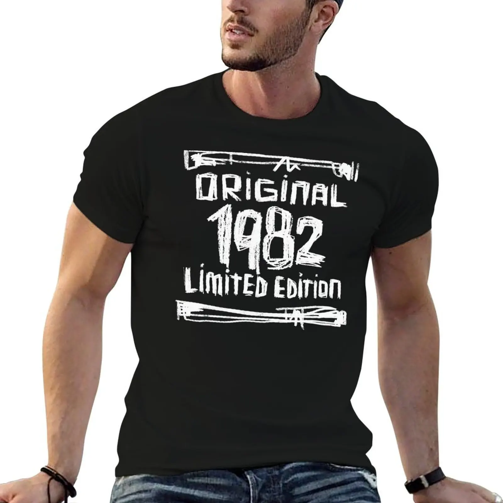Year man shirts in T-Shirt t for shirts graphic Born Original man funny t man Edition, 1982 for 1982 t funny shirt