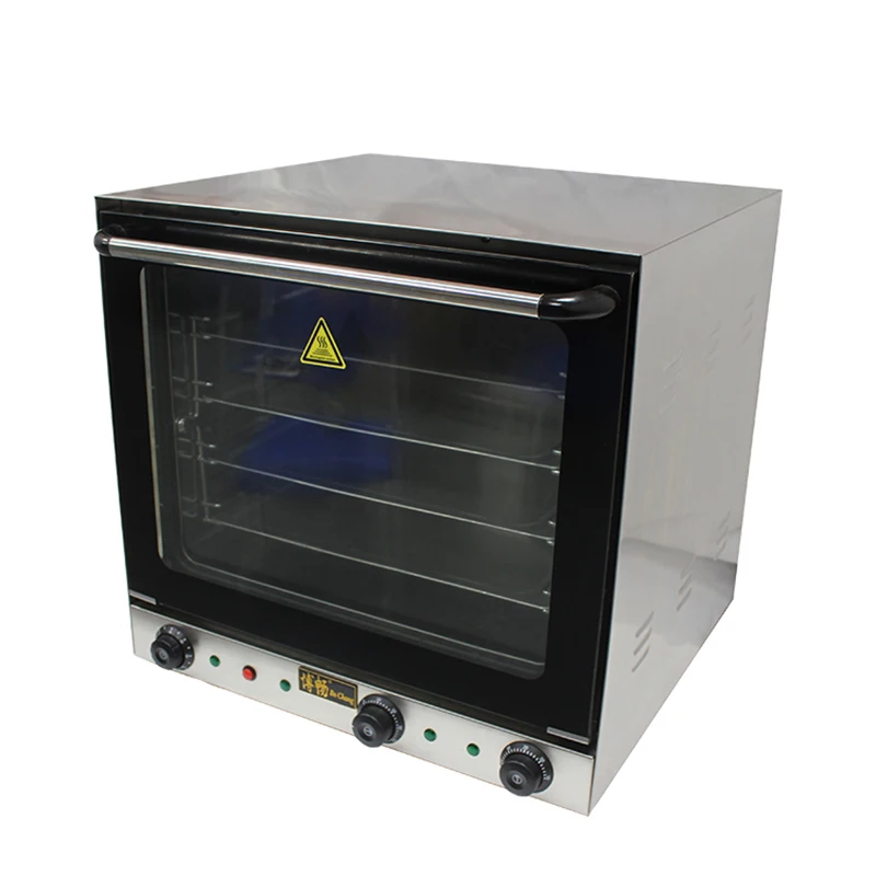 

EB 4A 220V Stainless Steel Electric Chicken Bread Oven Hot Air Circulation Multifunctional Transparent Glass Door