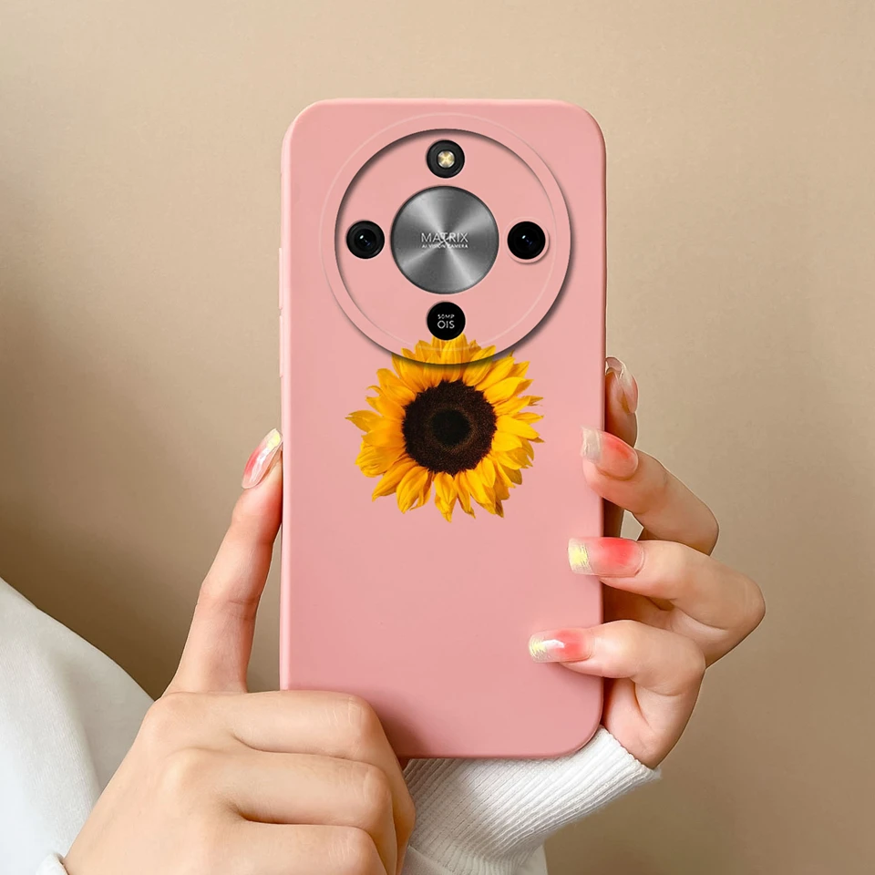 ل Honor X9D X8C X8 X5B Plus حالات النفط اللوحة زهرة الغبار البساطة حامي الهاتف ل HonorX9D Honorx8 c Funda Coque #5