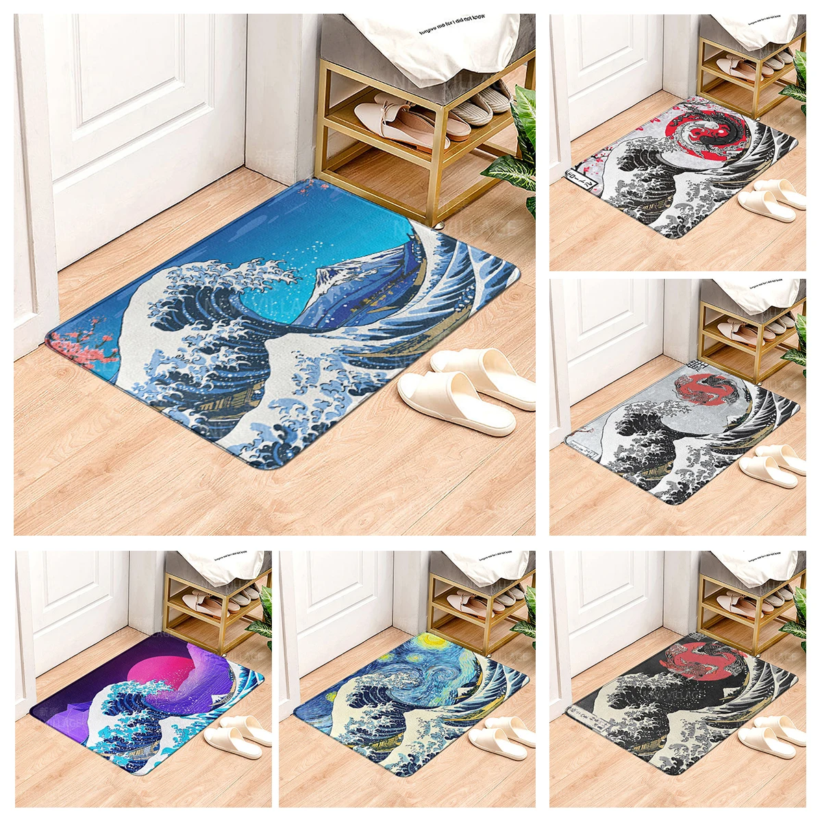 House entrance carpet Home Colorful animals doormat  Room Bath mat Foot mat bathroom non-slip mat Kitchen water absorption mat